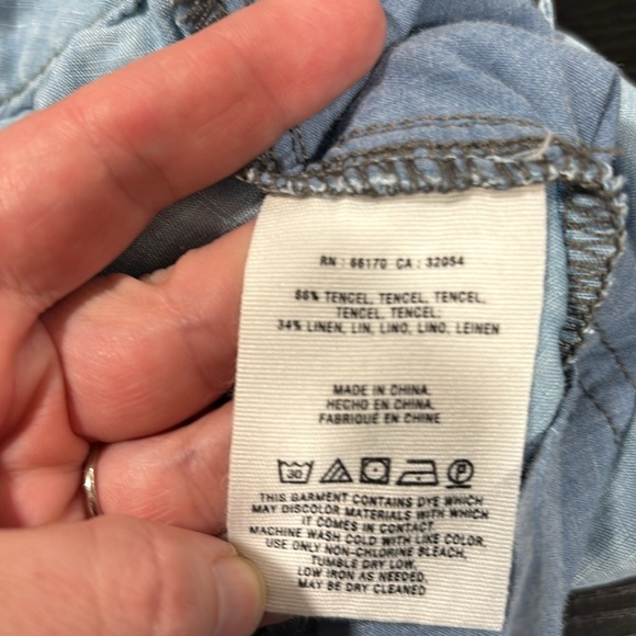 Pilcro and the letterpress by Anthropologie chambray denim pant size 30 - Picture 9 of 9